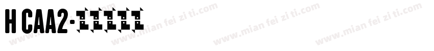 H CAA2字体转换